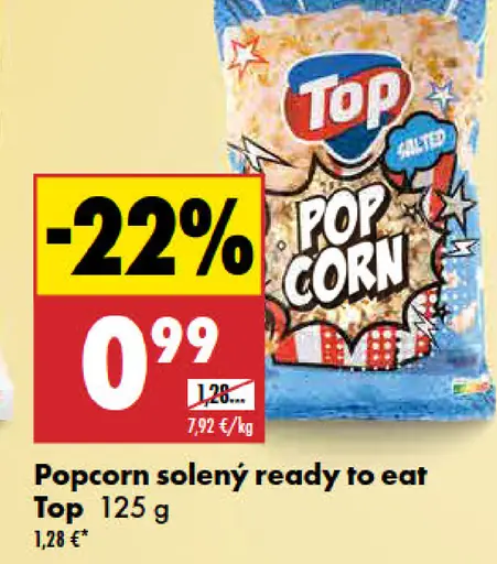 Top Popcorn solený ready to eat