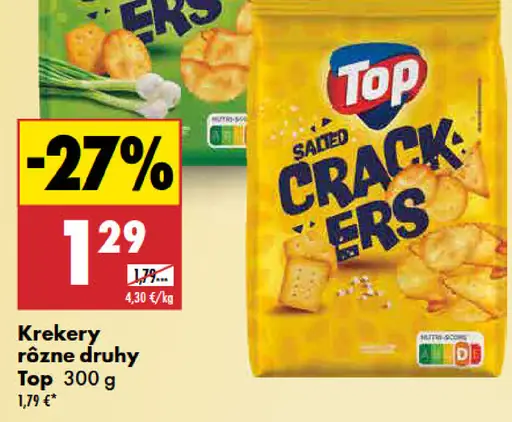 Top krekery rôzne druhy