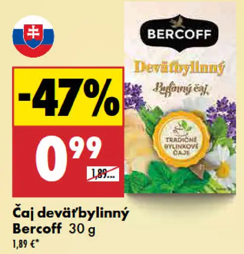 Bercoff Deväťbylinný čaj