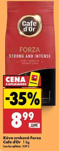 Cafe d’Or Forza káva zrnková