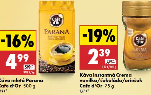 Cafe d'Or Káva mletá Parana