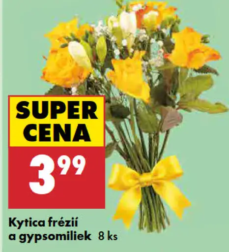 Kytica frézií a gypsomiliek