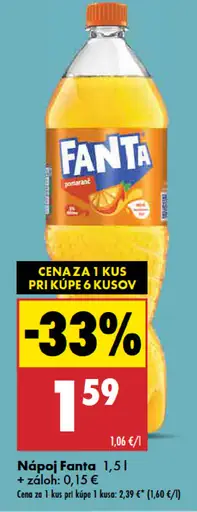 Fanta pomaranč nápoj