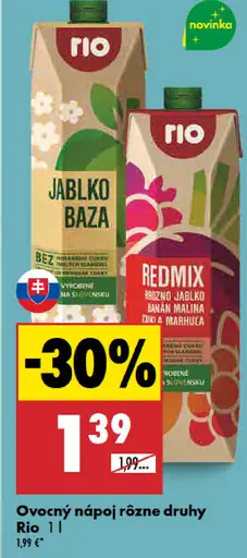 Rio ovocný nápoj rôzne druhy