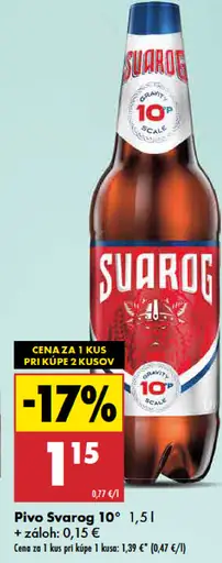 Svarog 10° pivo fľašové