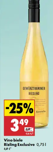 Rizling Exclusive Vino biele