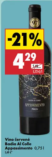Badia Al Colle Appassimento víno červené