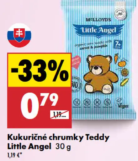 Teddy Little Angel kukuričné chrumky