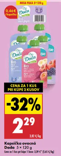 Dada kapsička ovocná