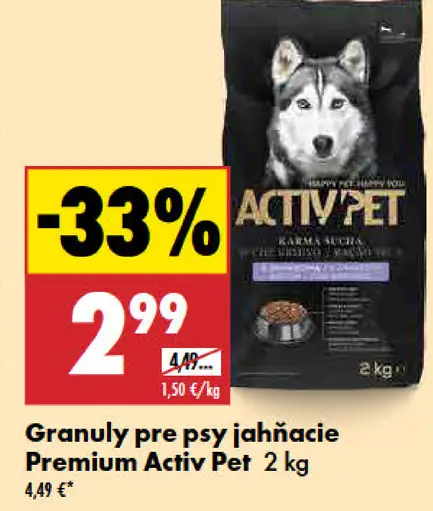 Premium Activ Pet granuly pre psy jahňacie