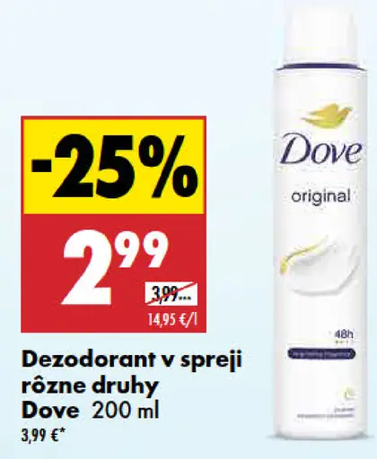 Dove dezodorant v spreji