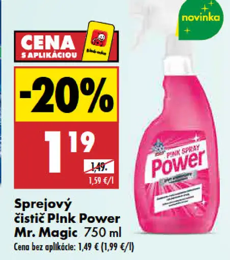 Mr. Magic Pink Power sprejový čistič