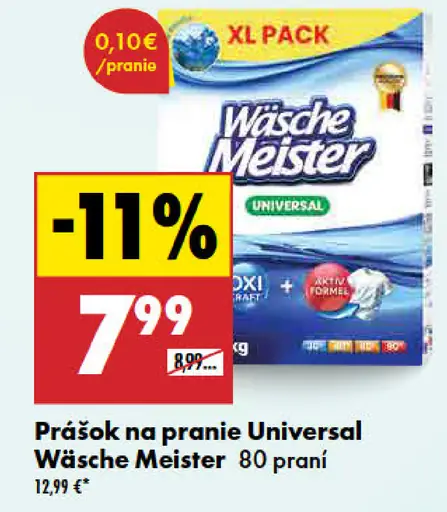 Wäsche Meister Universal prášok na pranie