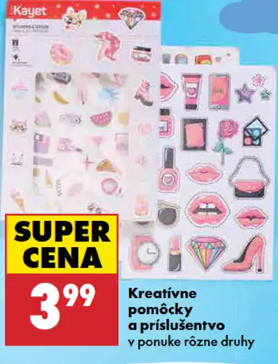 Kayet kreatívne pomôcky a príslušenstvo