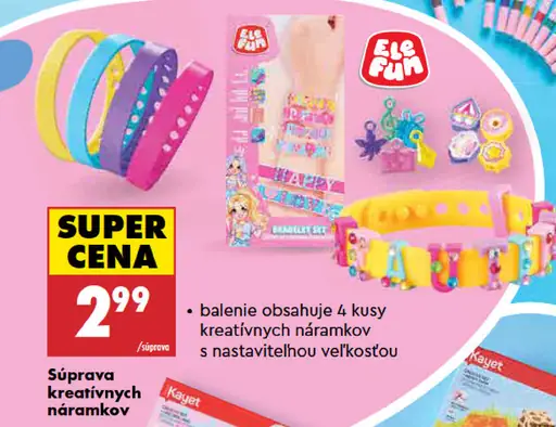 Elefun súprava kreatívnych náramkov