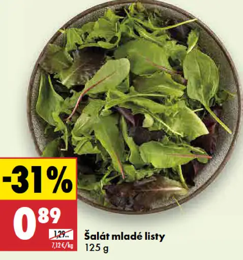 Šalát mladé listy
