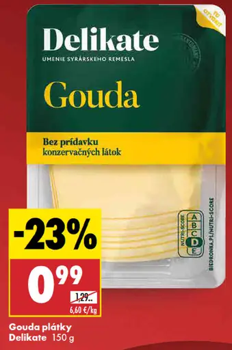 Delikate Gouda plátky