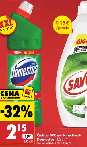 Domestos čistiaci WC gél Pine fresh