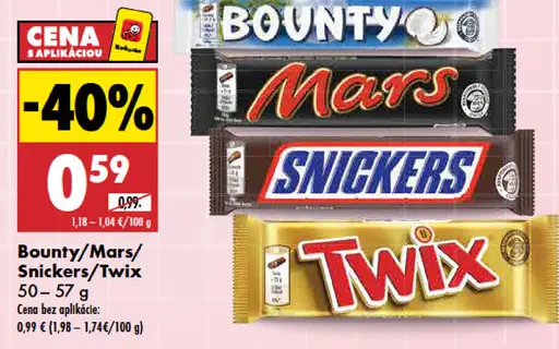Bounty tyčinka