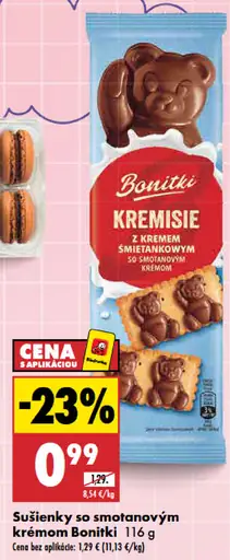 Bonitki sušienky so smotanovým krémom