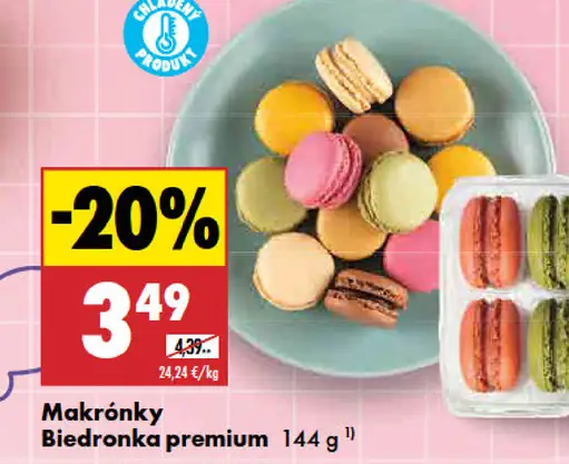 Biedronka premium makrónky