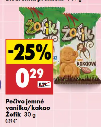 Žofík jemné pečivo vanilka/kakao