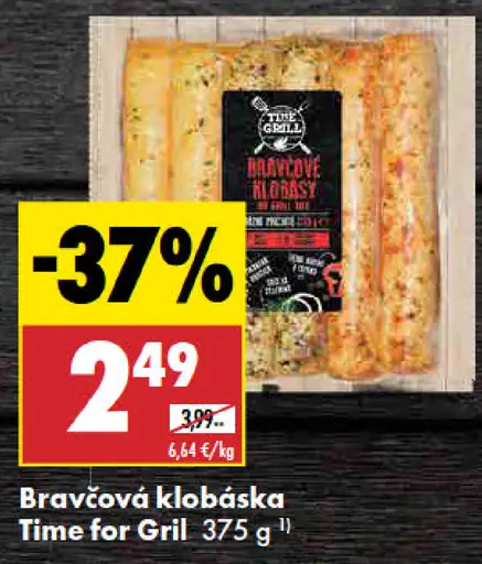 Bravčová klobáska Time for Gril