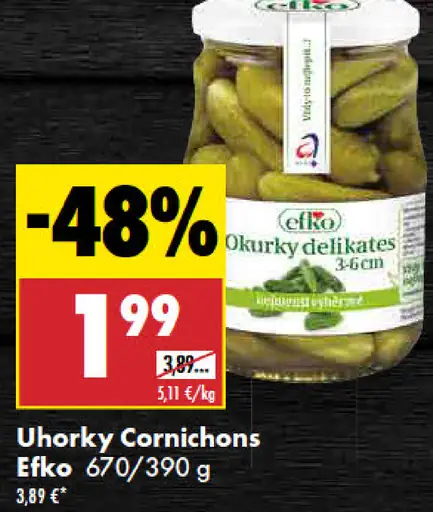Efko Uhorky Cornichons