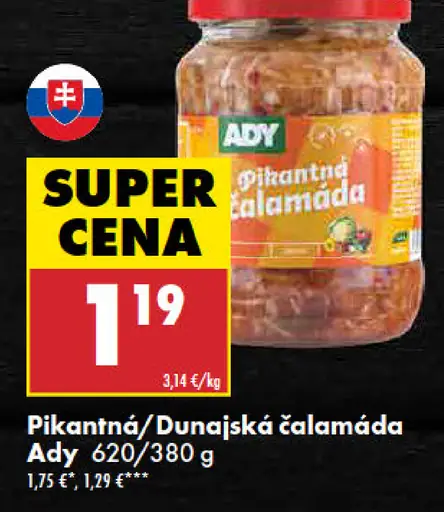 Ady pikantná alebo dunajská čalamáda