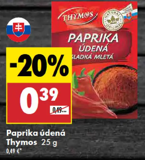Thymos Paprika údená sladká mletá