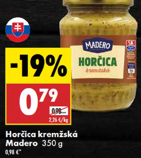 Madero Horčica kremžská