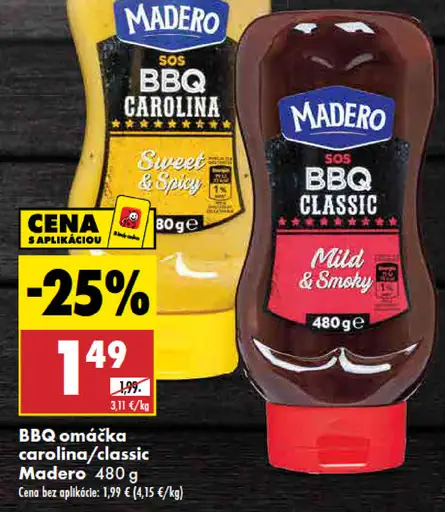 Madero BBQ omáčka carolina/classic