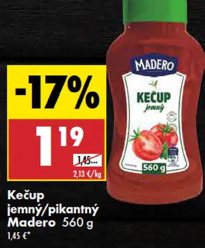 Madero Kečup jemný/pikantný
