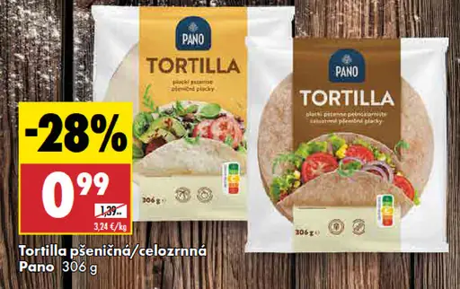Pano tortilla pšeničná