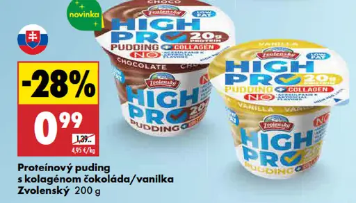 Zvolenský proteínový puding s kolagénom čokoláda