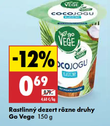 Go Vege Rastlinný dezert