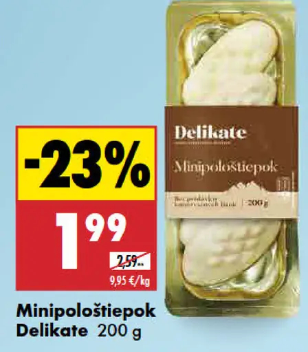 Delikate minipolštiepok
