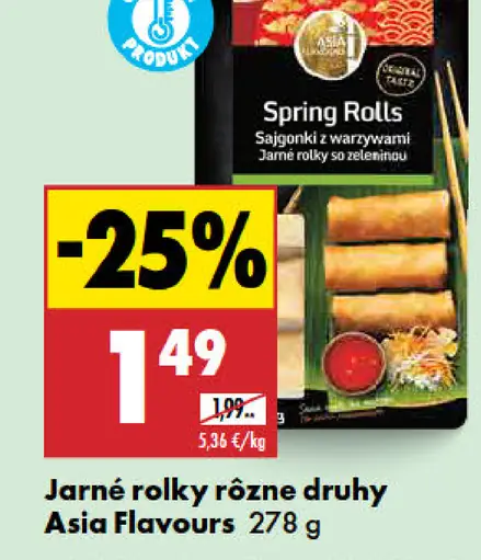 Asia Flavours Jarné rolky rôzne druhy