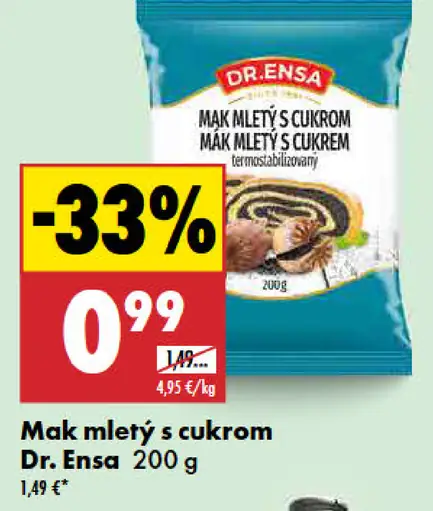Dr. Ensa Mletý mak s cukrom