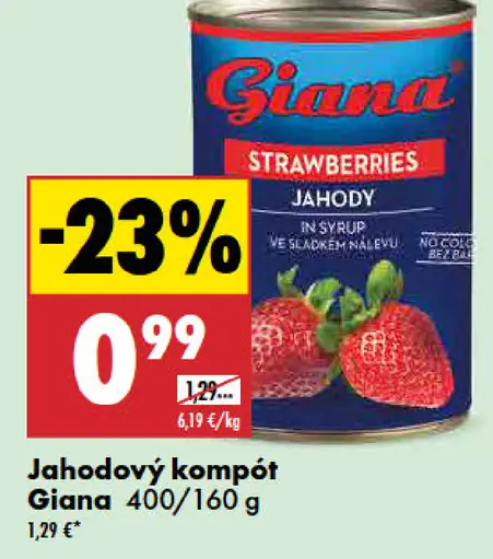 Giana Jahodový Kompót
