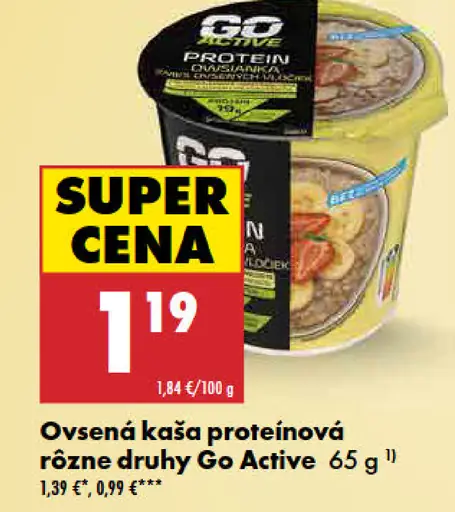 Go Active Krupička proteínová rôzne druhy