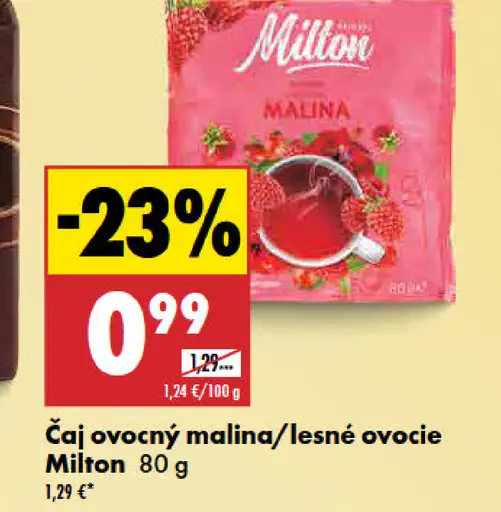 Milton ovocný čaj malina/lesné ovocie