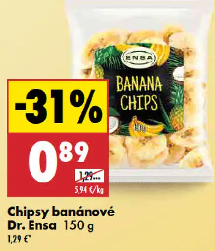 Dr. Ensa Chipsy banánové