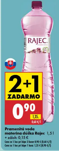 Rajec Pramenitá voda materina dúška