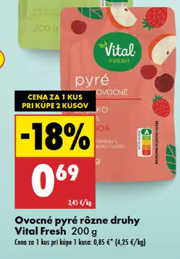 Vital Fresh Kapsička ovocná rôzne druhy