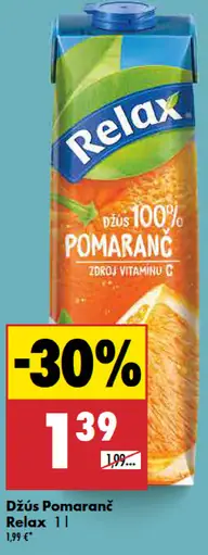 Relax 100% pomarančový džús