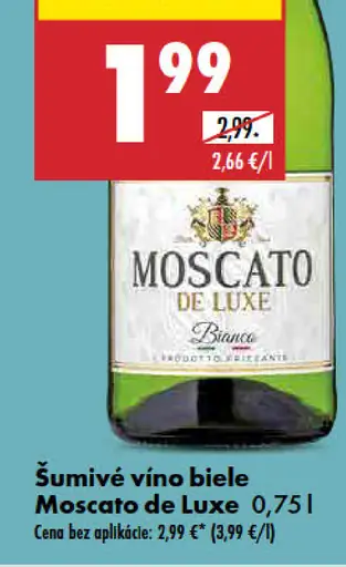 Moscato de Luxe Šumivé vino biele
