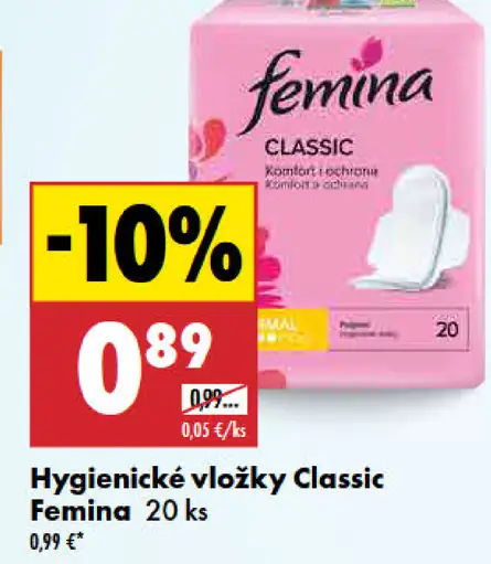 Femina Hygienické vložky Classic