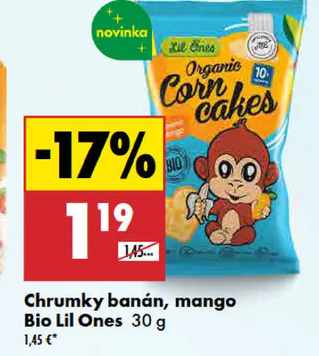 Bio Lil Ones chrumky banán, mango