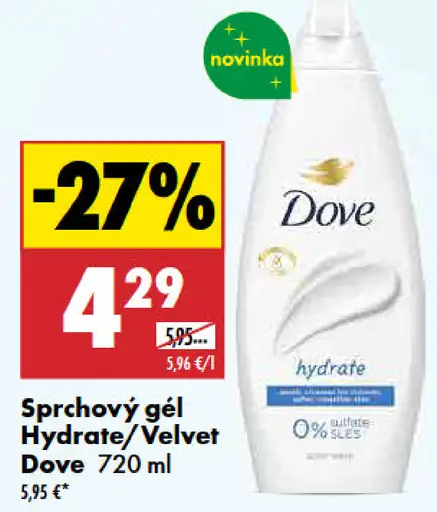 Sprchový gél Hydrate/Velvet